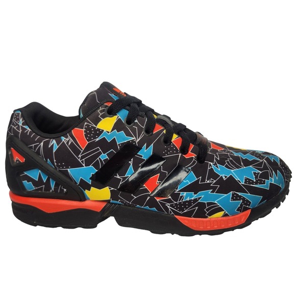 adidas Other - Adidas Torsion ZX Flux Men's Athletic Shoes 9.5 Rainbow Geo Prism AQ8436